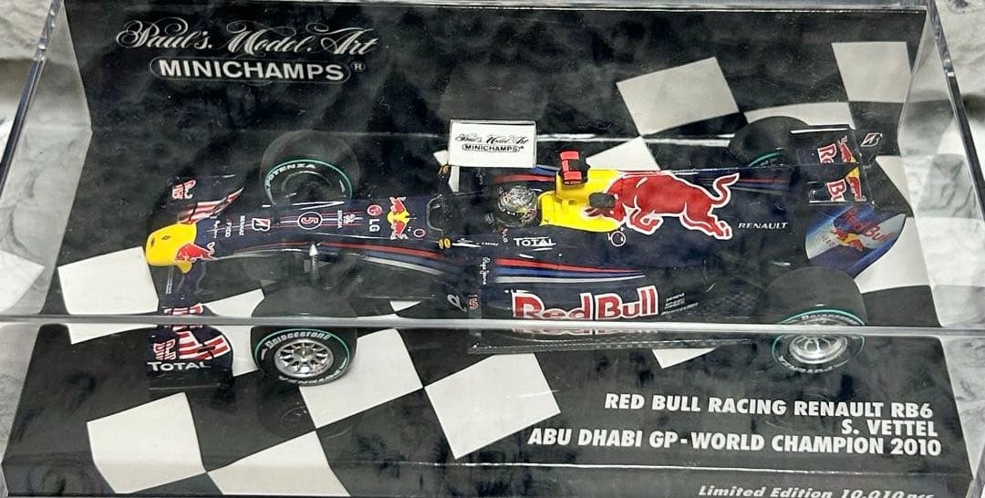ミニチャンプス　1/43 レッドブル RB6 ベッテル 2010アブダビWC