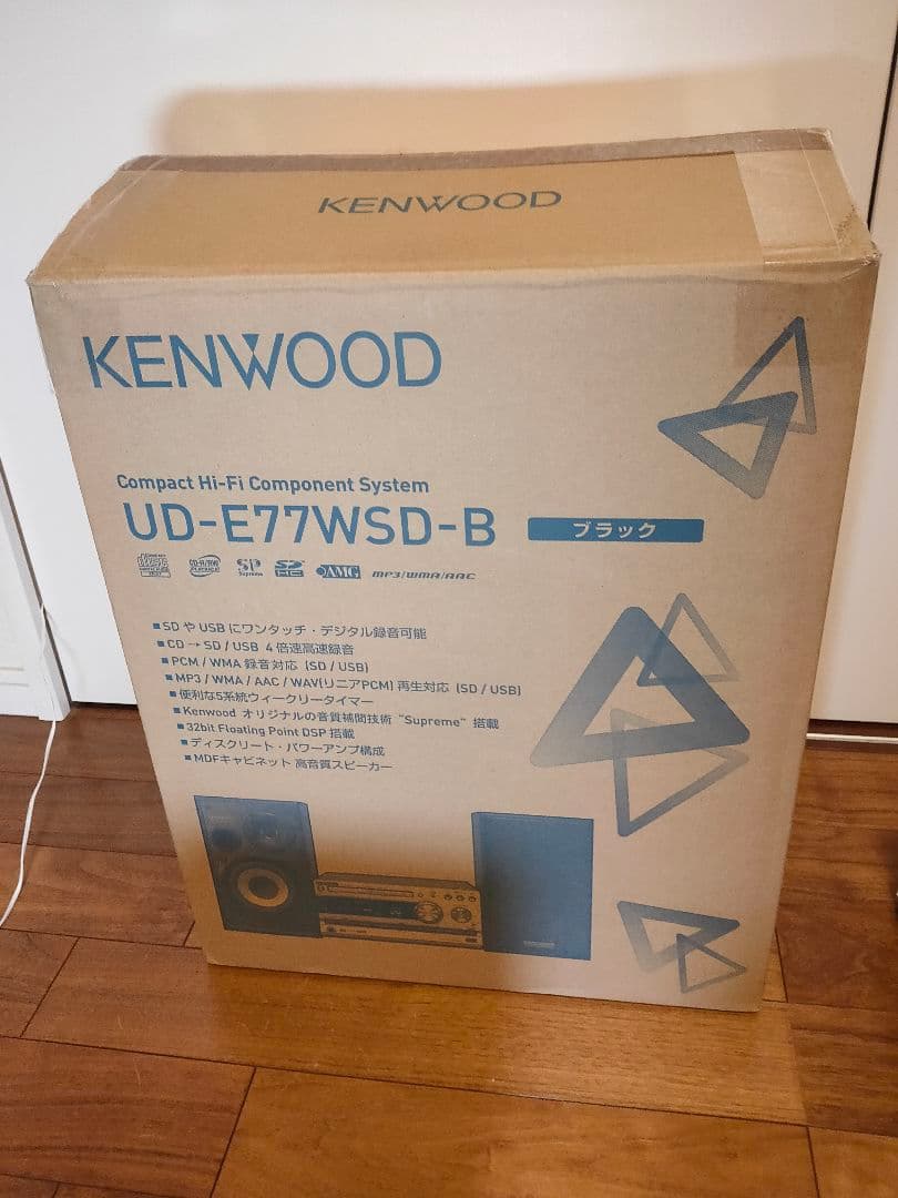 元箱入り完動品 KENWOOD UD-E77WSD-B ミニコンポ リモコン付