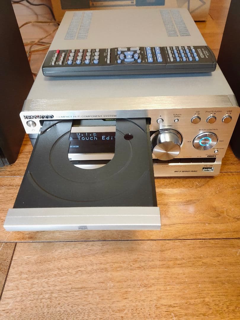 元箱入り完動品 KENWOOD UD-E77WSD-B ミニコンポ リモコン付