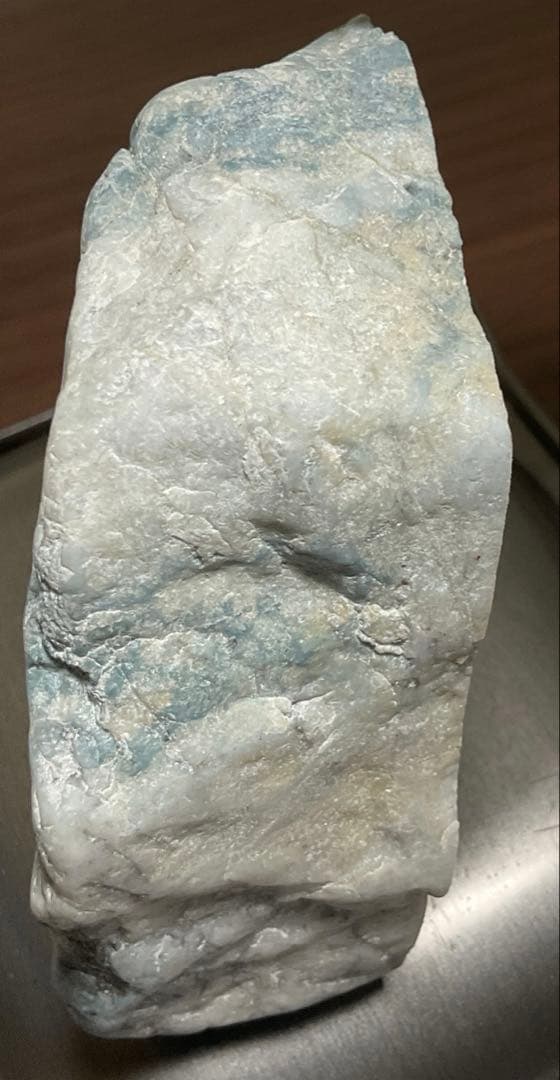 大所　渋い青色　糸魚川翡翠420g ヒスイ　ひすい