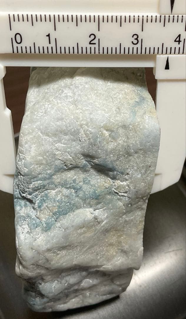 大所　渋い青色　糸魚川翡翠420g ヒスイ　ひすい