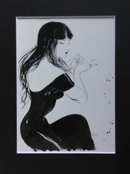 天野喜孝【亜室由魅】希少画集画、状態良好、人気作家 、人物画、美人画