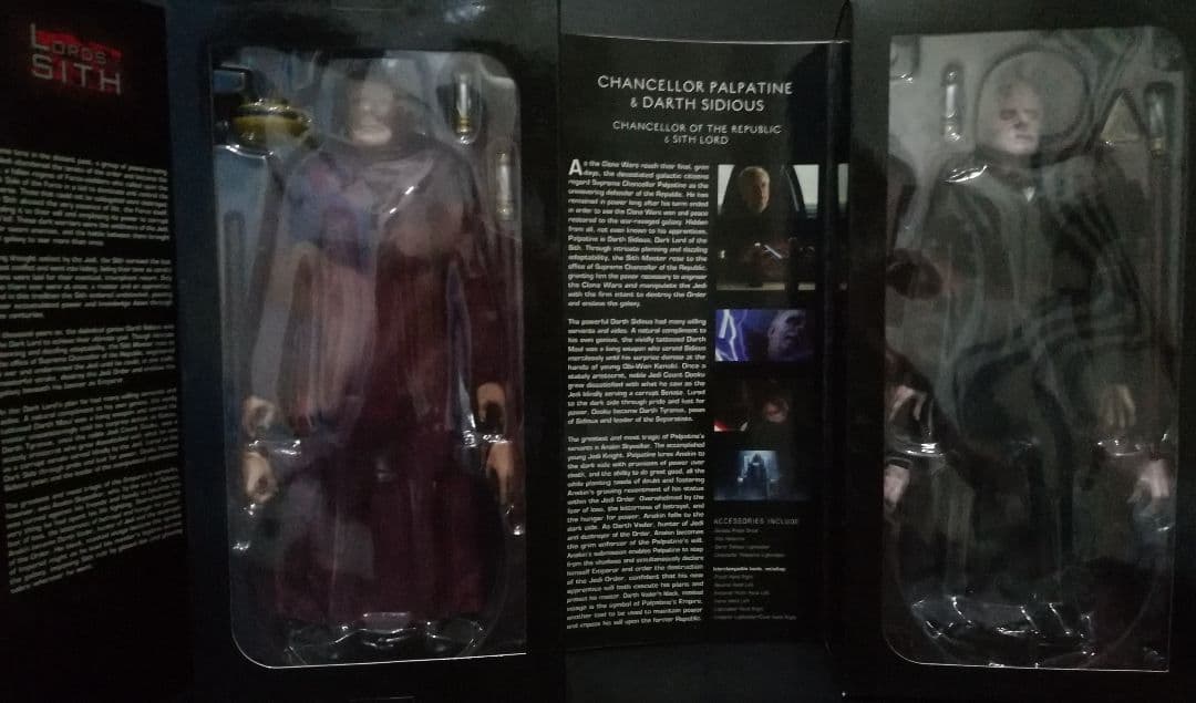 特価！新品スターウォーズ パルパティーン ダースシディアス　フィギュア2体セット