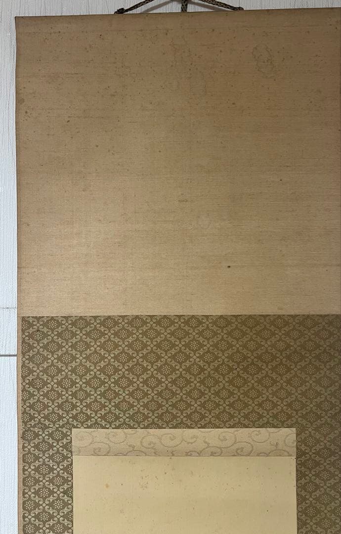 掛け軸　白雲散人［酢吸三聖］絹本　共箱！