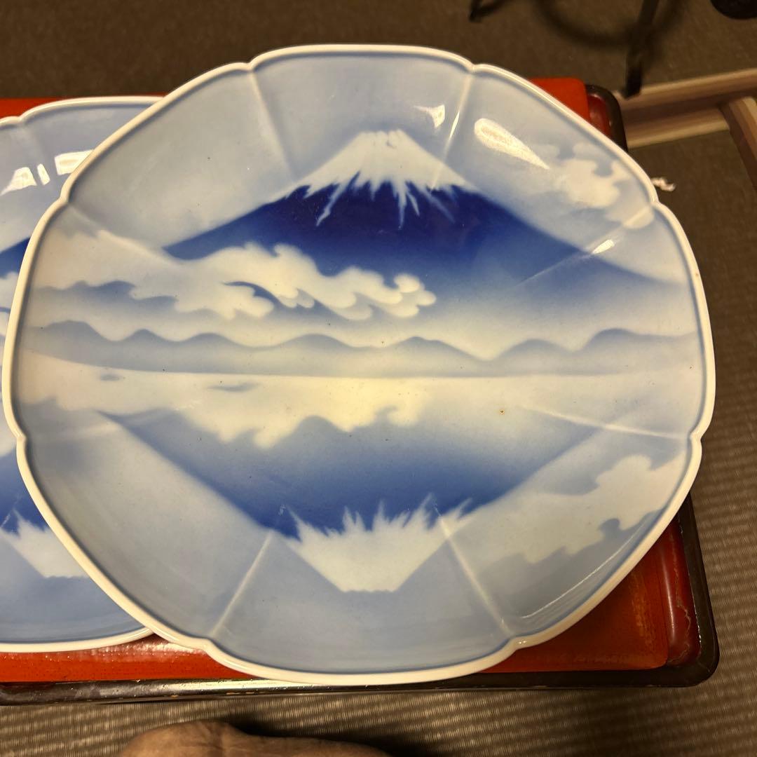 深川製磁　富士山 2枚セット