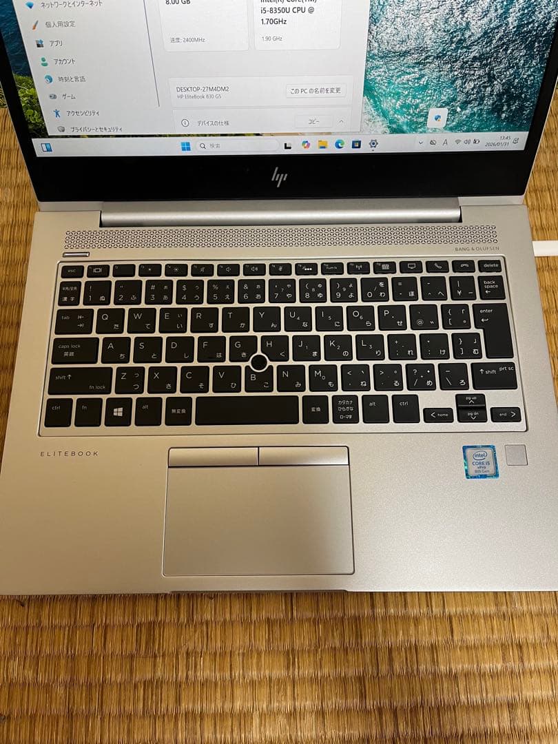 8+256GB/FHD/カメラ/HP 830 G5 第8世代 Core i5