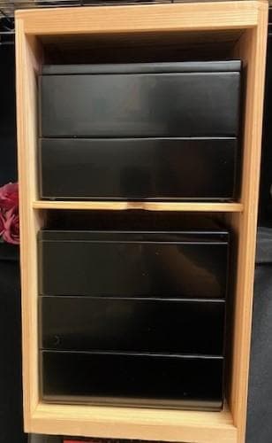 ☆美品　漆器　輪島塗重箱　黒内朱5段七五重　伝統工芸　ディスプレイ柴垣製