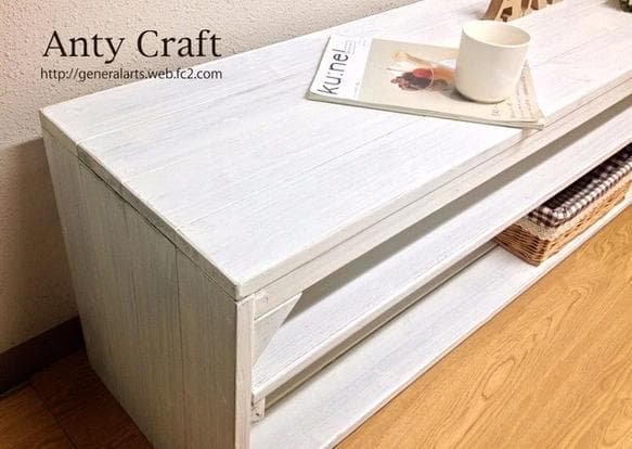 【サイズオーダー可】【引取可能】TV台 PC台 飾り棚 AWAW エイジング加工