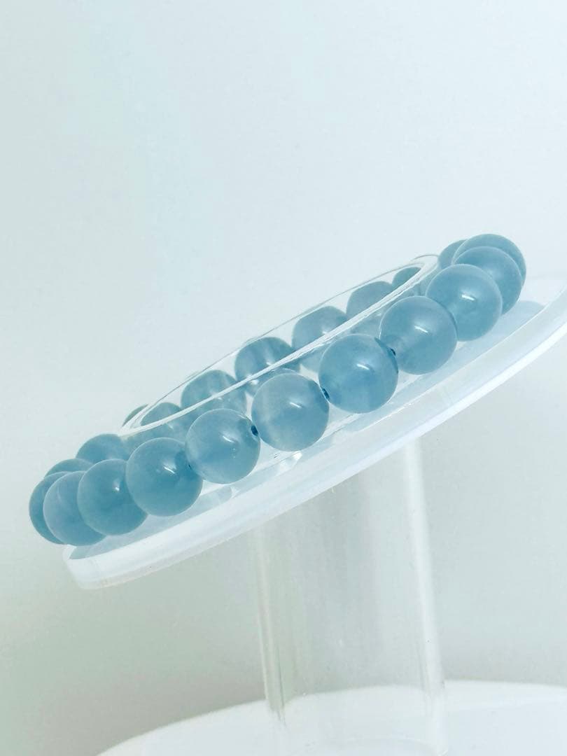 bluee feathers 〈No.108〉高品質ブルーカルサイト 約10㍉玉