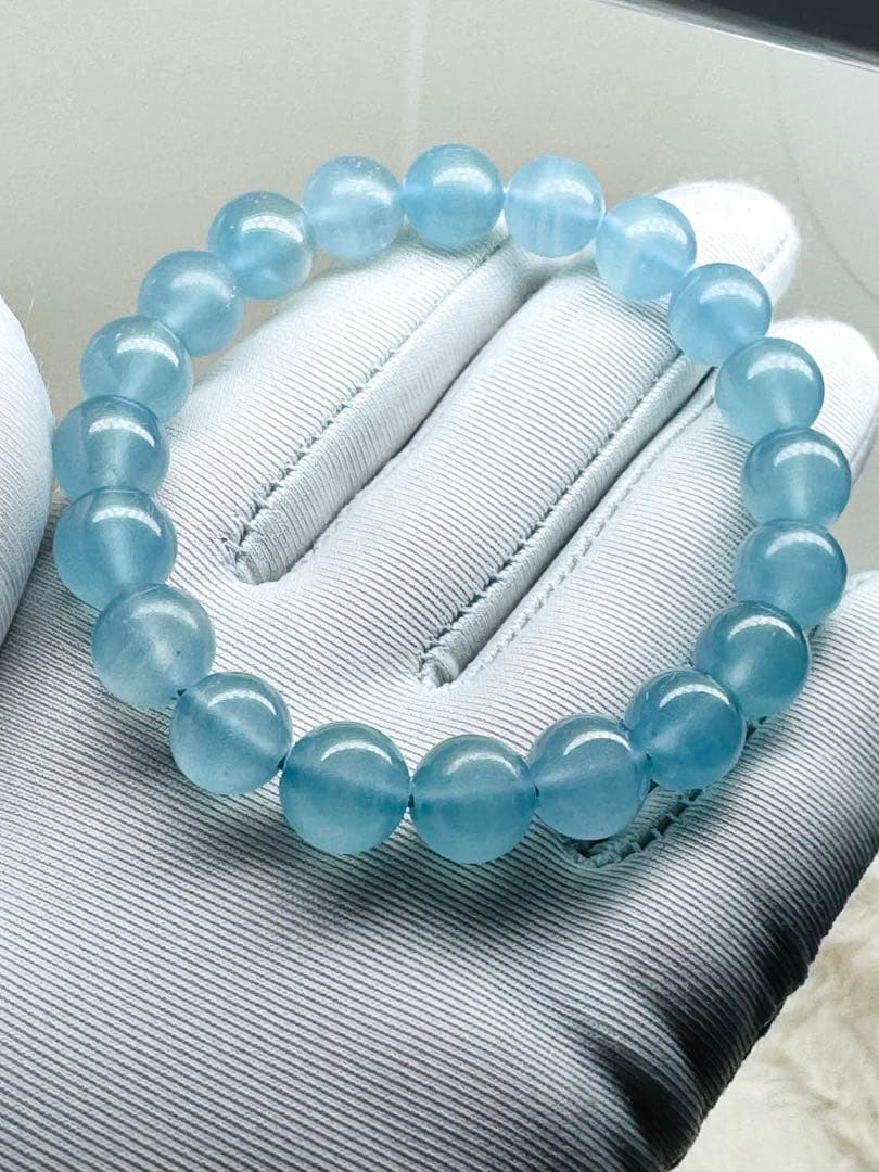 bluee feathers 〈No.108〉高品質ブルーカルサイト 約10㍉玉