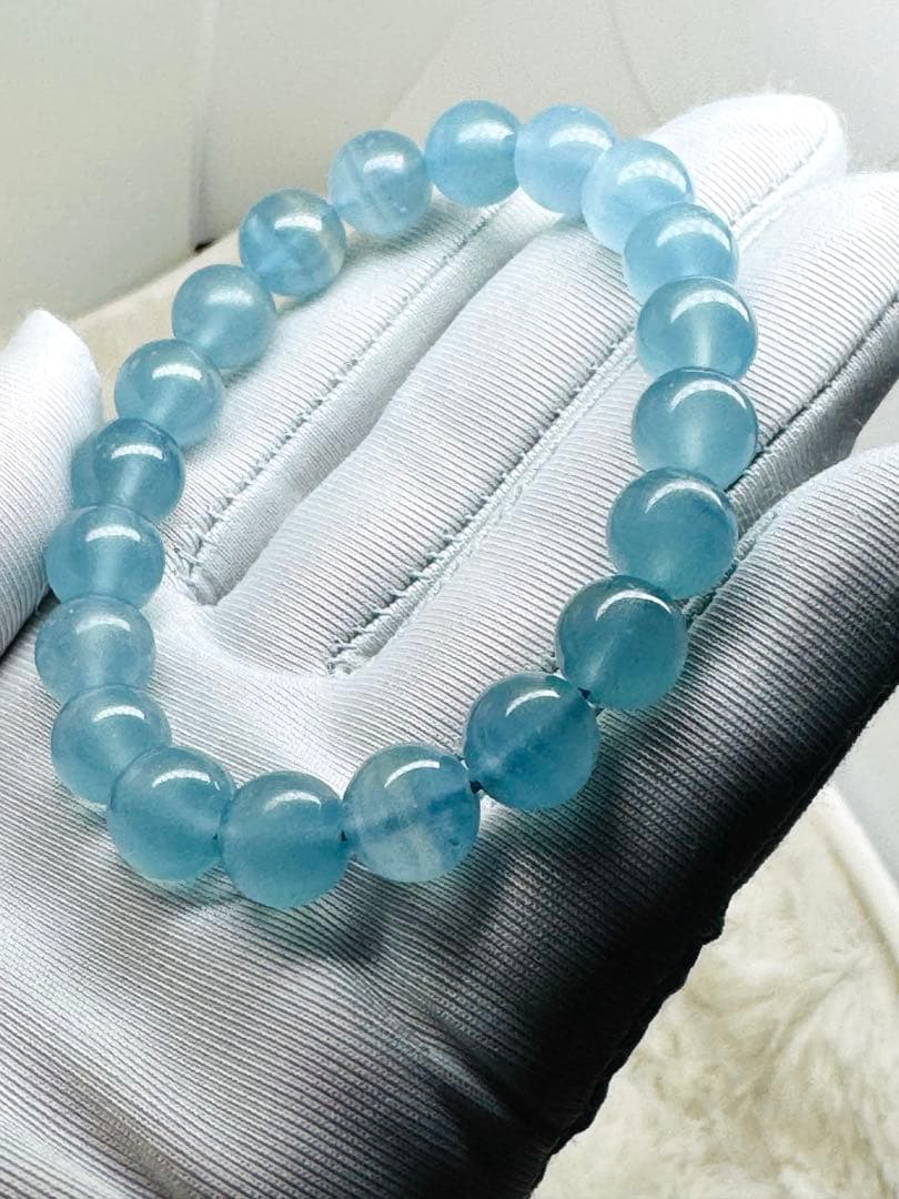 bluee feathers 〈No.108〉高品質ブルーカルサイト 約10㍉玉