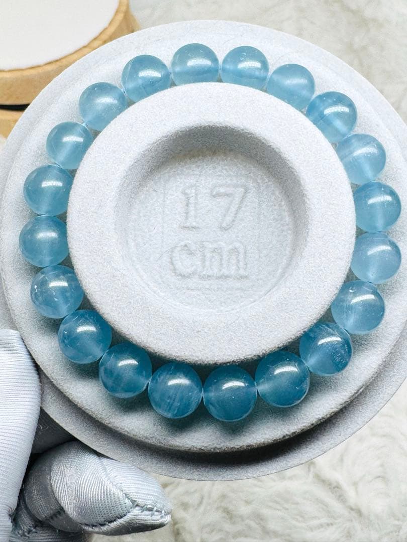 bluee feathers 〈No.108〉高品質ブルーカルサイト 約10㍉玉