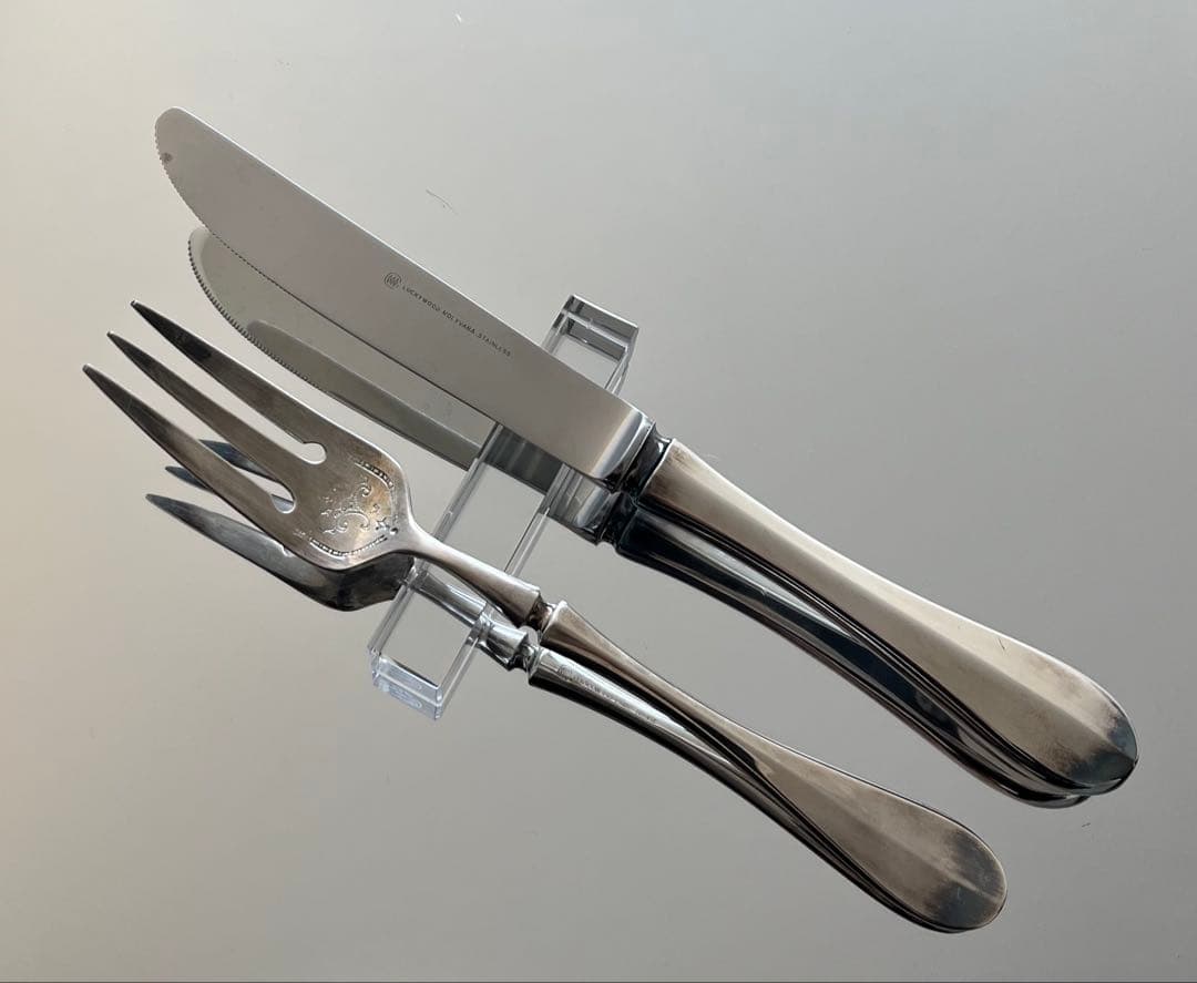 BACCARAT バカラ/ 2本　カトラリーレスト 箸置き ナイフレスト　B