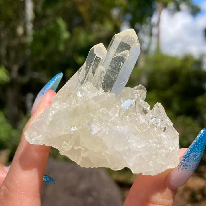 非加熱 天然無処理 シトリン 黄水晶 クラスター 原石 虹