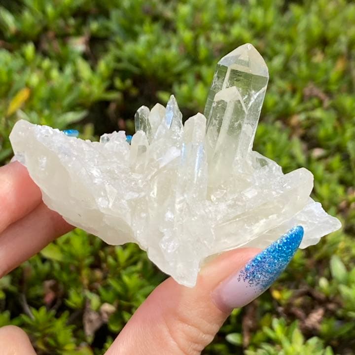 非加熱 天然無処理 シトリン 黄水晶 クラスター 原石 虹