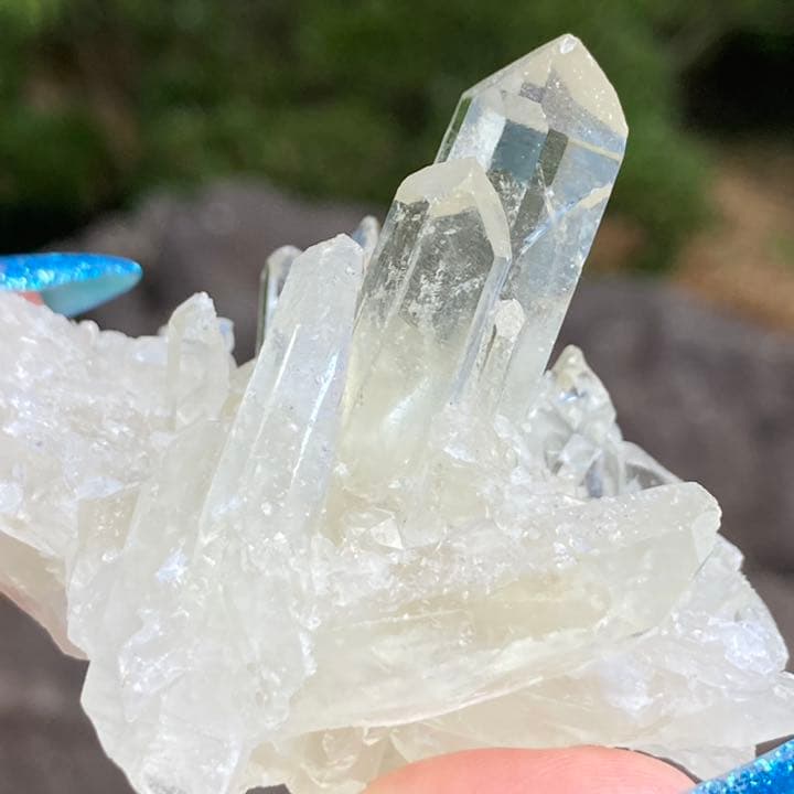 非加熱 天然無処理 シトリン 黄水晶 クラスター 原石 虹