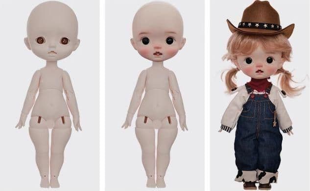 AX969 BJD 1/6 ドール本体 Thessa 球体関節人形 ハンドメイド