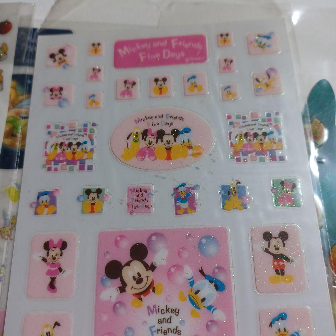 正規品　ディズニーストア　シール　ぷっくり　5枚セット　当時物　ぷくぷく