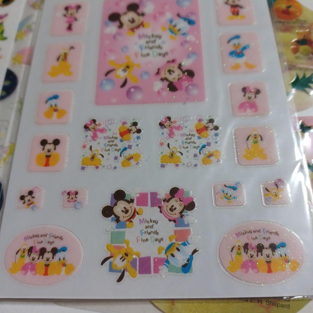 正規品　ディズニーストア　シール　ぷっくり　5枚セット　当時物　ぷくぷく
