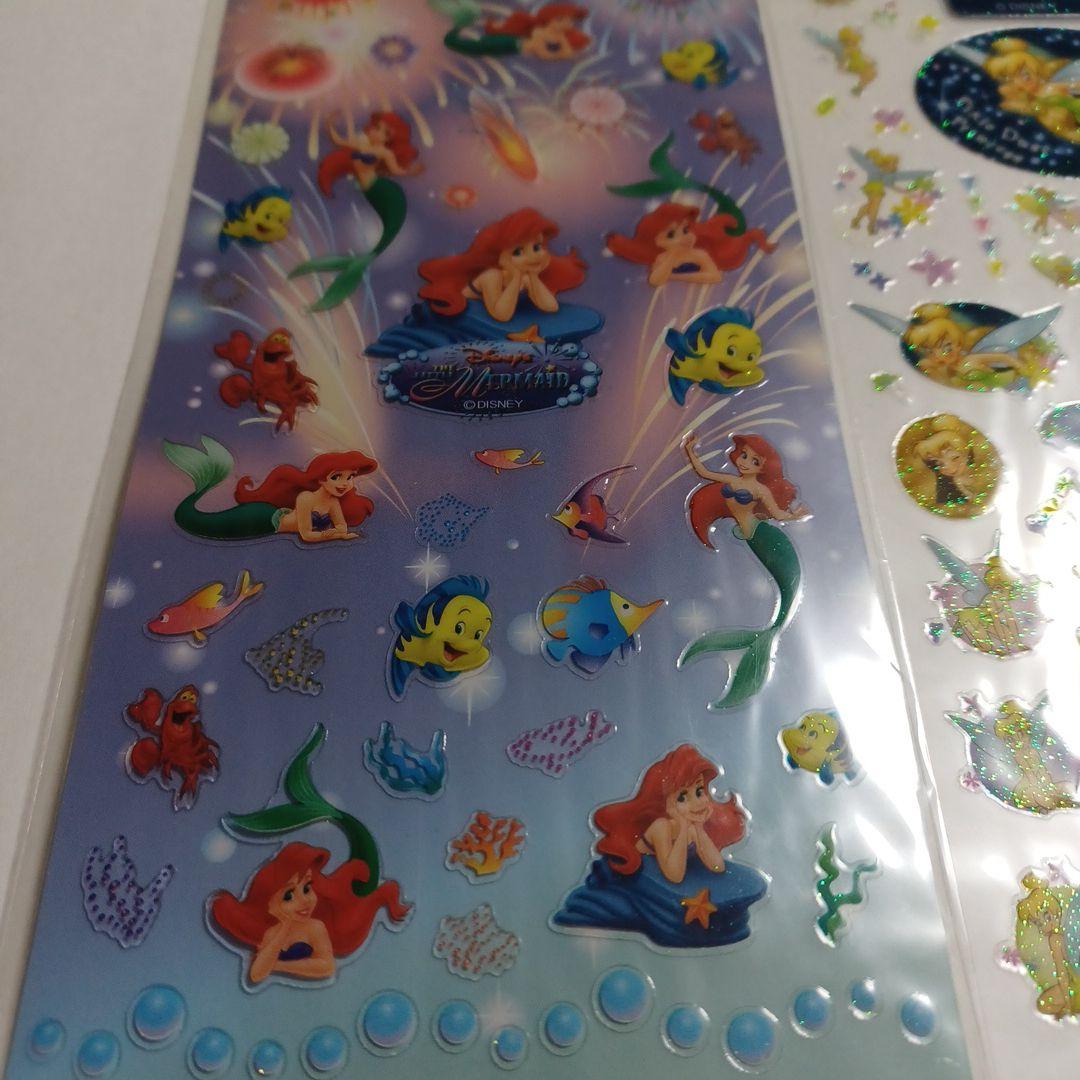 正規品　ディズニーストア　シール　ぷっくり　5枚セット　当時物　ぷくぷく