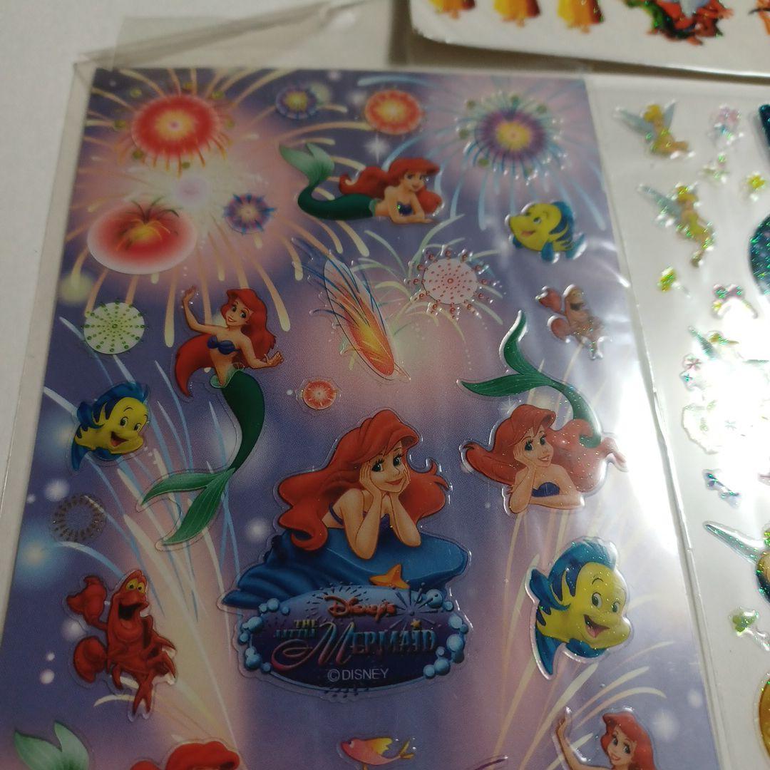 正規品　ディズニーストア　シール　ぷっくり　5枚セット　当時物　ぷくぷく