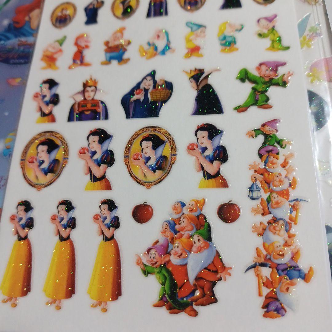正規品　ディズニーストア　シール　ぷっくり　5枚セット　当時物　ぷくぷく