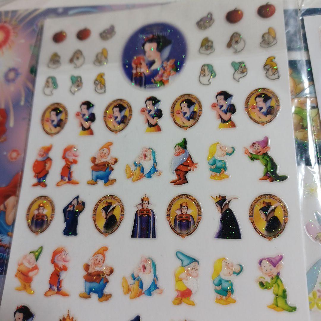 正規品　ディズニーストア　シール　ぷっくり　5枚セット　当時物　ぷくぷく