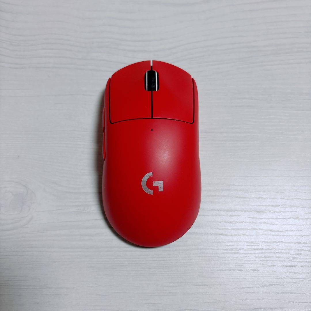 logicool GPRO surperlight ワイヤレスマウス レッド