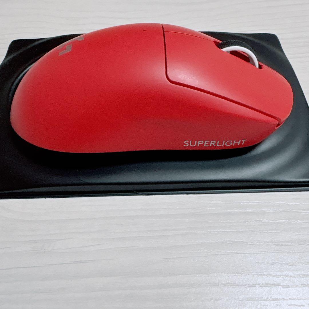 logicool GPRO surperlight ワイヤレスマウス レッド