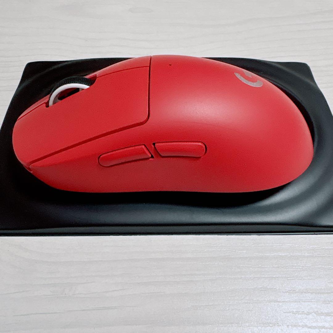 logicool GPRO surperlight ワイヤレスマウス レッド