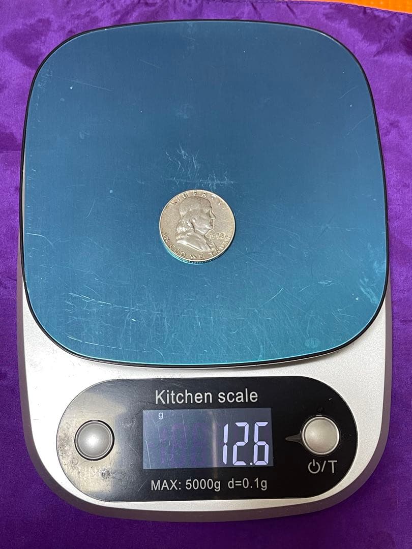 1958フランクリン　アメリカ銀貨 ハーフダラー 旧貨幣