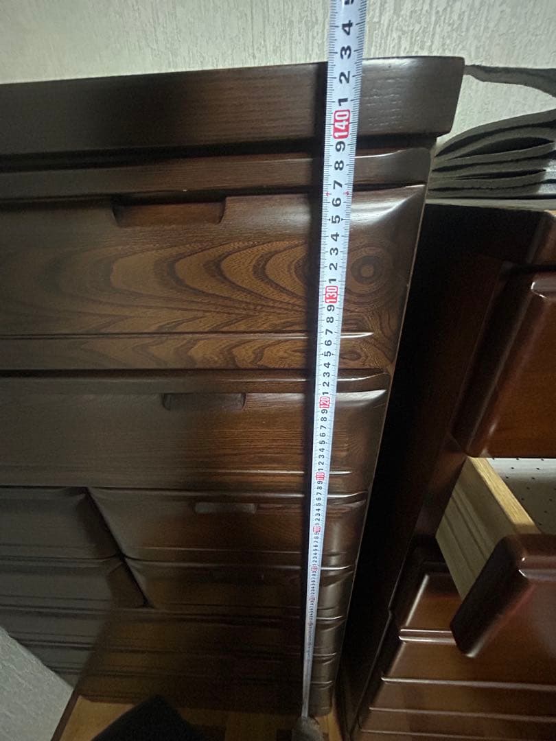 木製ダークブラウンチェスト 9引き出し(取りに来れる方限定) 千葉県