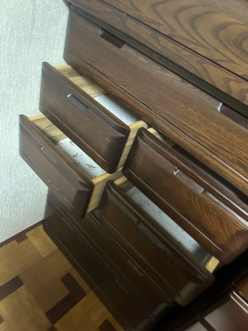 木製ダークブラウンチェスト 9引き出し(取りに来れる方限定) 千葉県