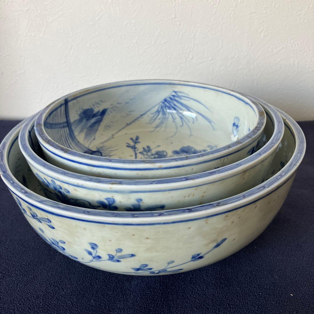 三鉢　三つ丼　アンティーク