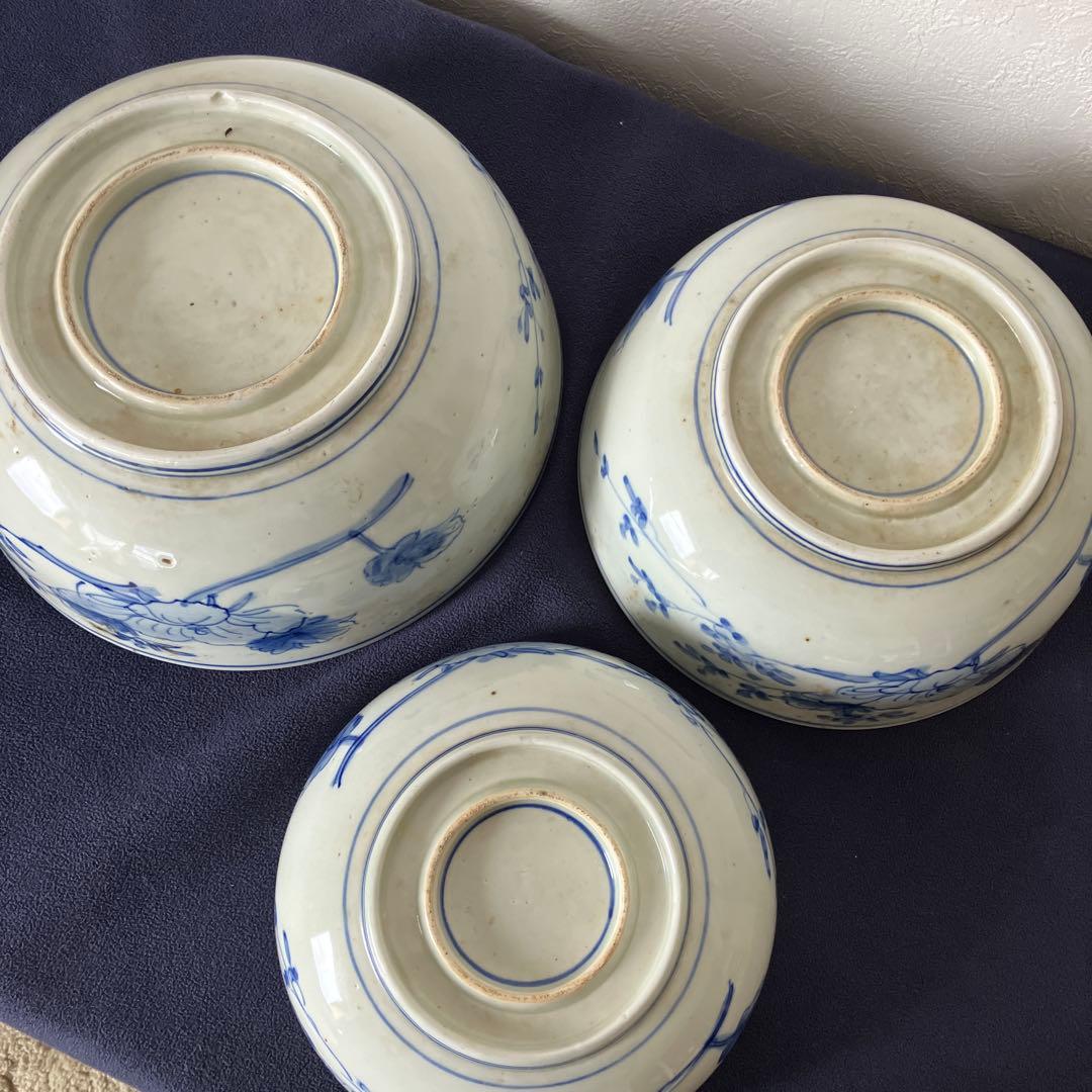 三鉢　三つ丼　アンティーク