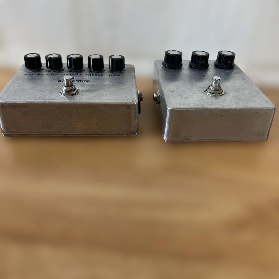 ディストーションペダル メタルボディ中古品です2個セット。