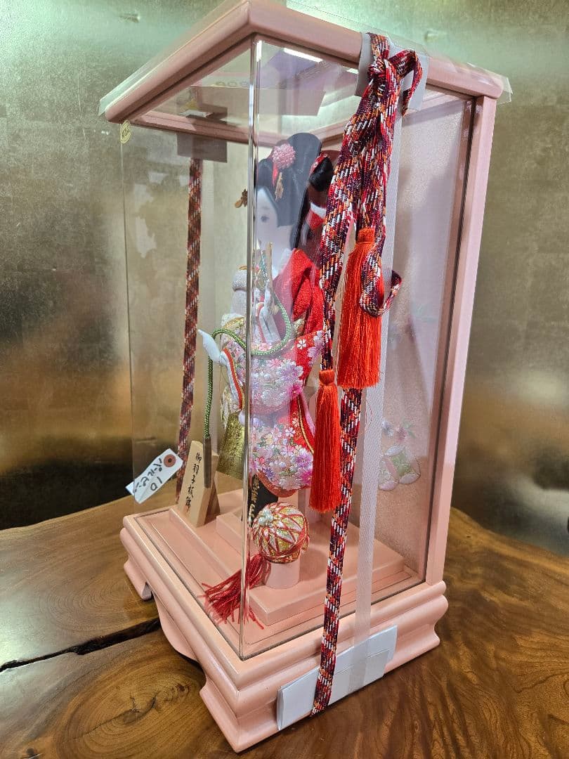 【展示品限り】正月飾り　羽子板　ケース飾り　※閉店セール　H36