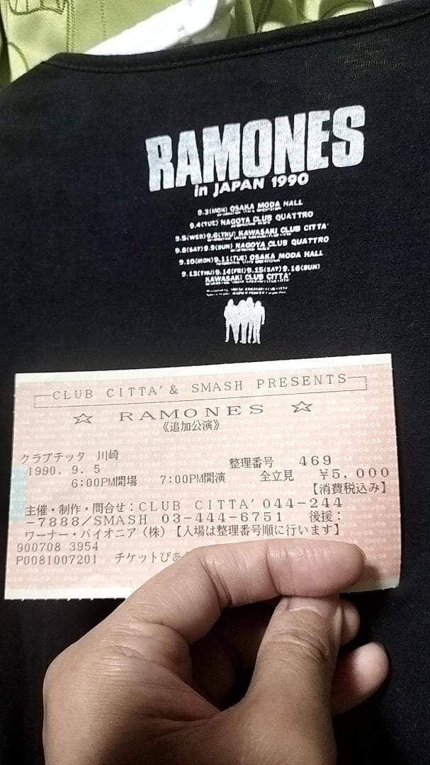 K*）様 RAMONES 長袖Tシャツ(1990)