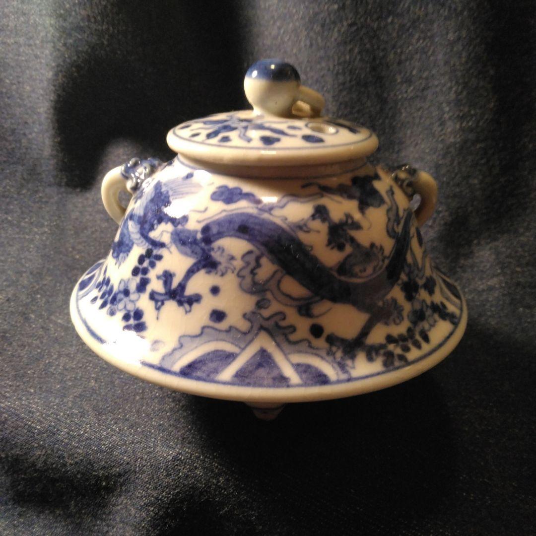 古い　萬歴香炉　中国　古玩　煎茶道具　骨董キズあり