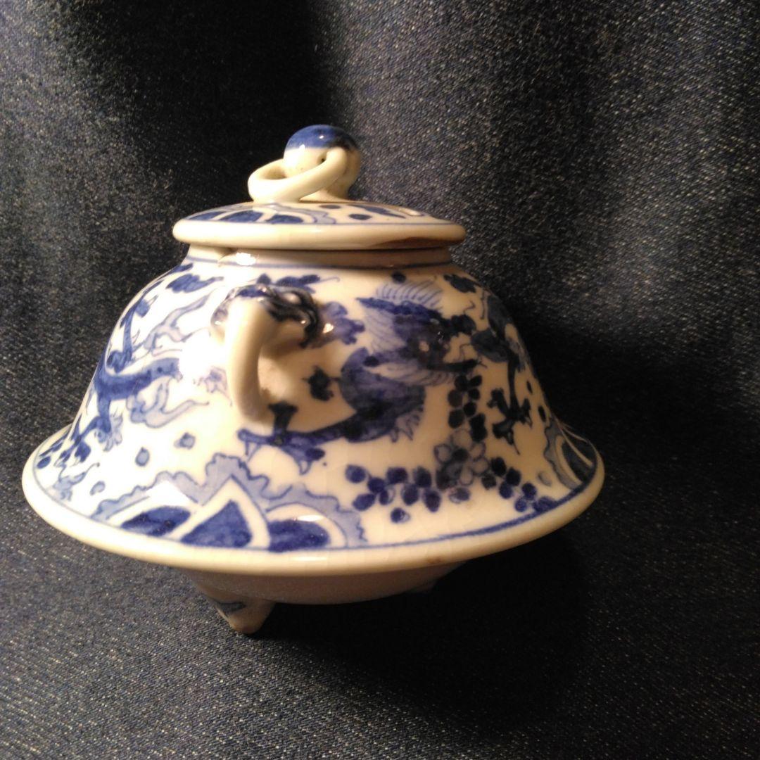 古い　萬歴香炉　中国　古玩　煎茶道具　骨董キズあり