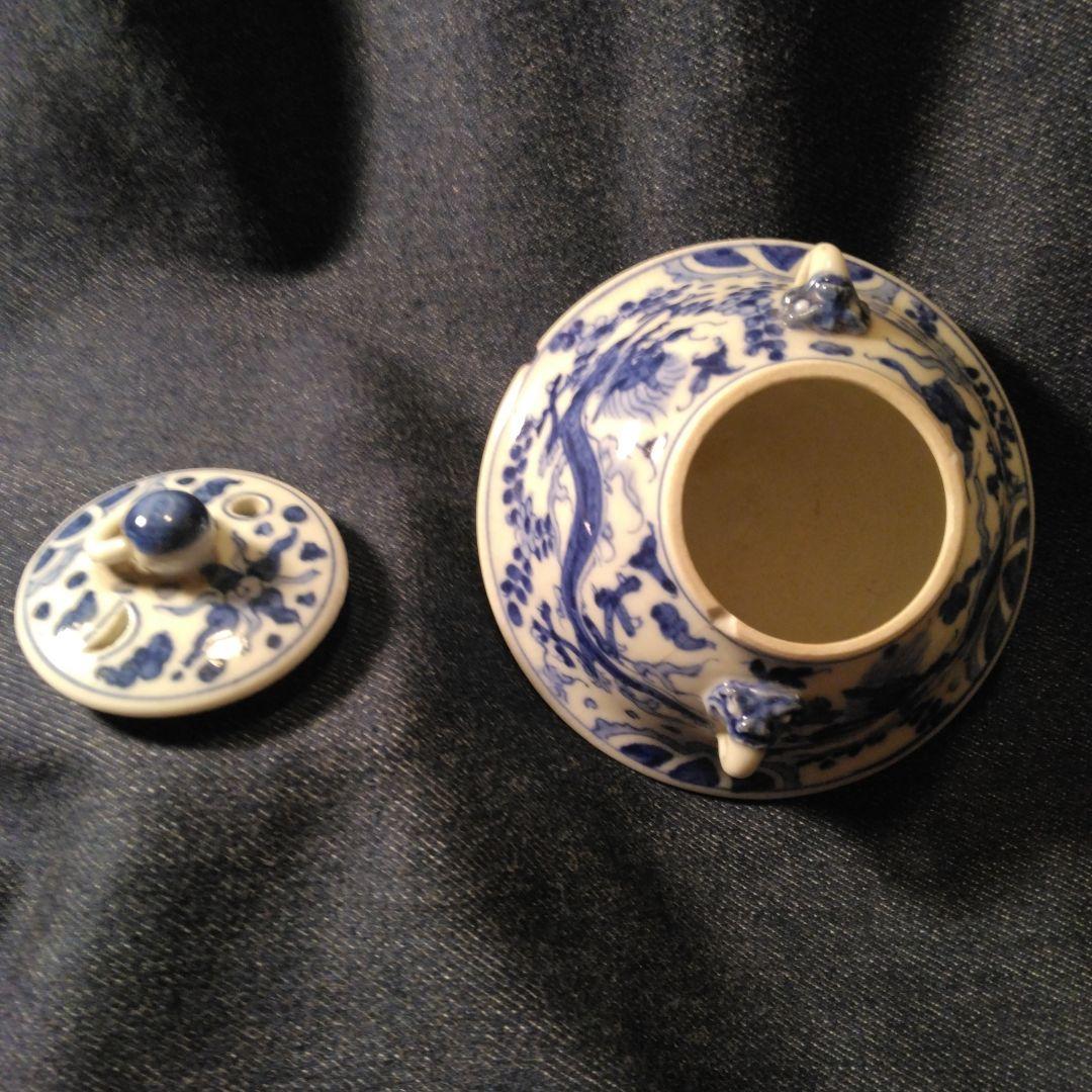 古い　萬歴香炉　中国　古玩　煎茶道具　骨董キズあり