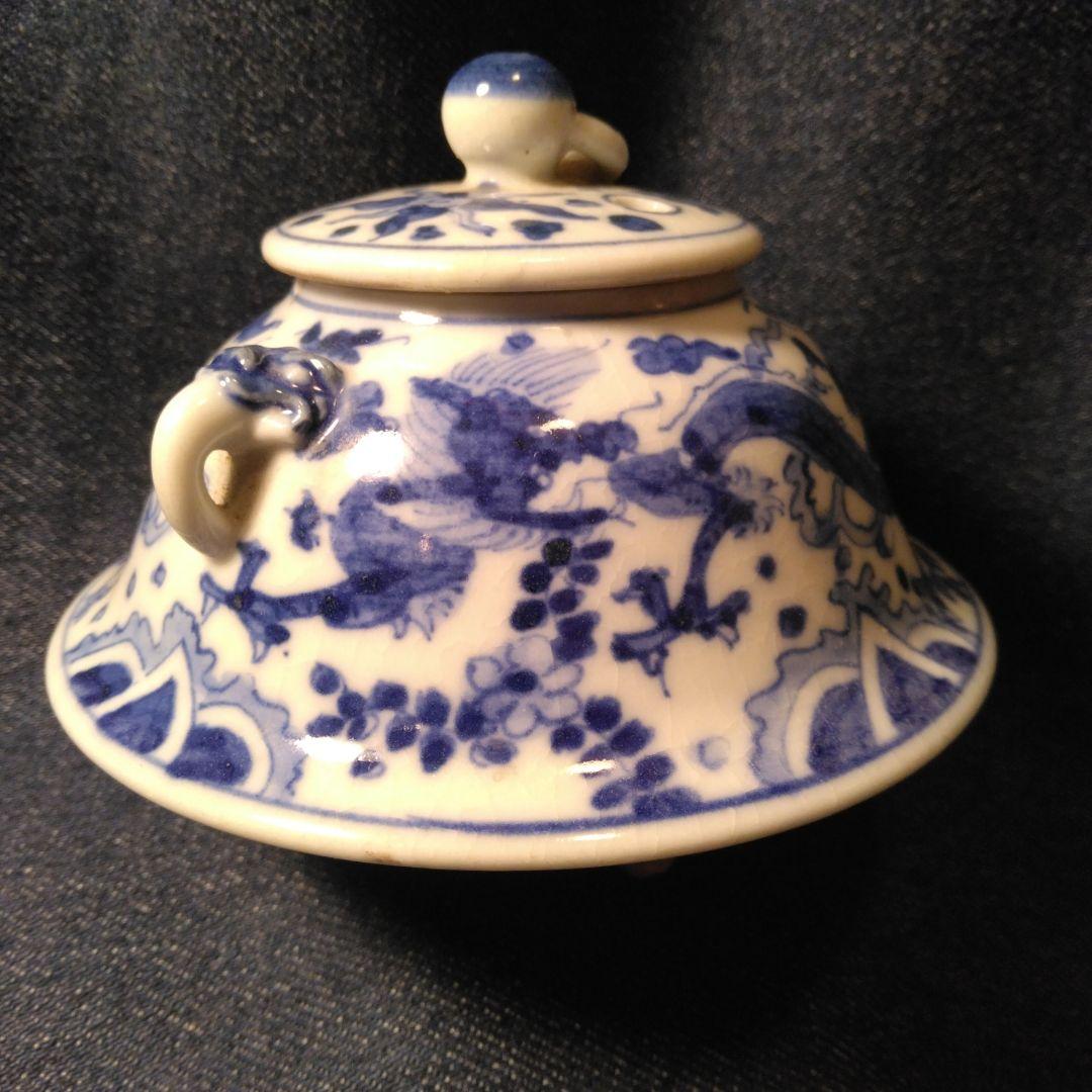 古い　萬歴香炉　中国　古玩　煎茶道具　骨董キズあり