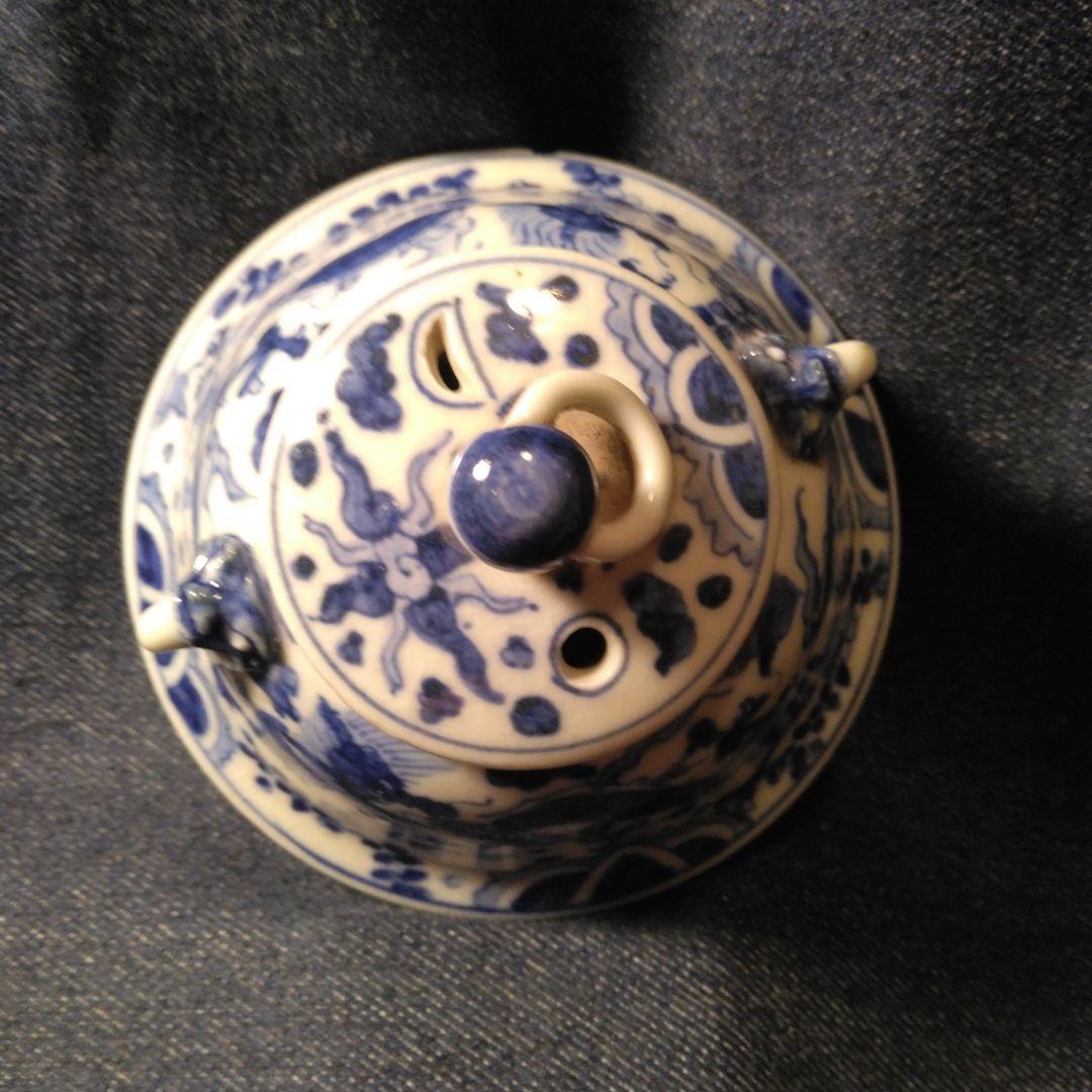 古い　萬歴香炉　中国　古玩　煎茶道具　骨董キズあり