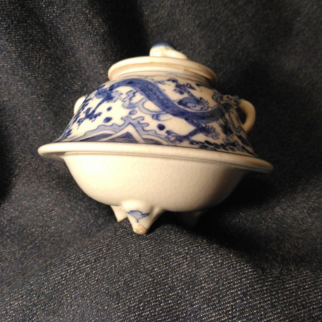 古い　萬歴香炉　中国　古玩　煎茶道具　骨董キズあり