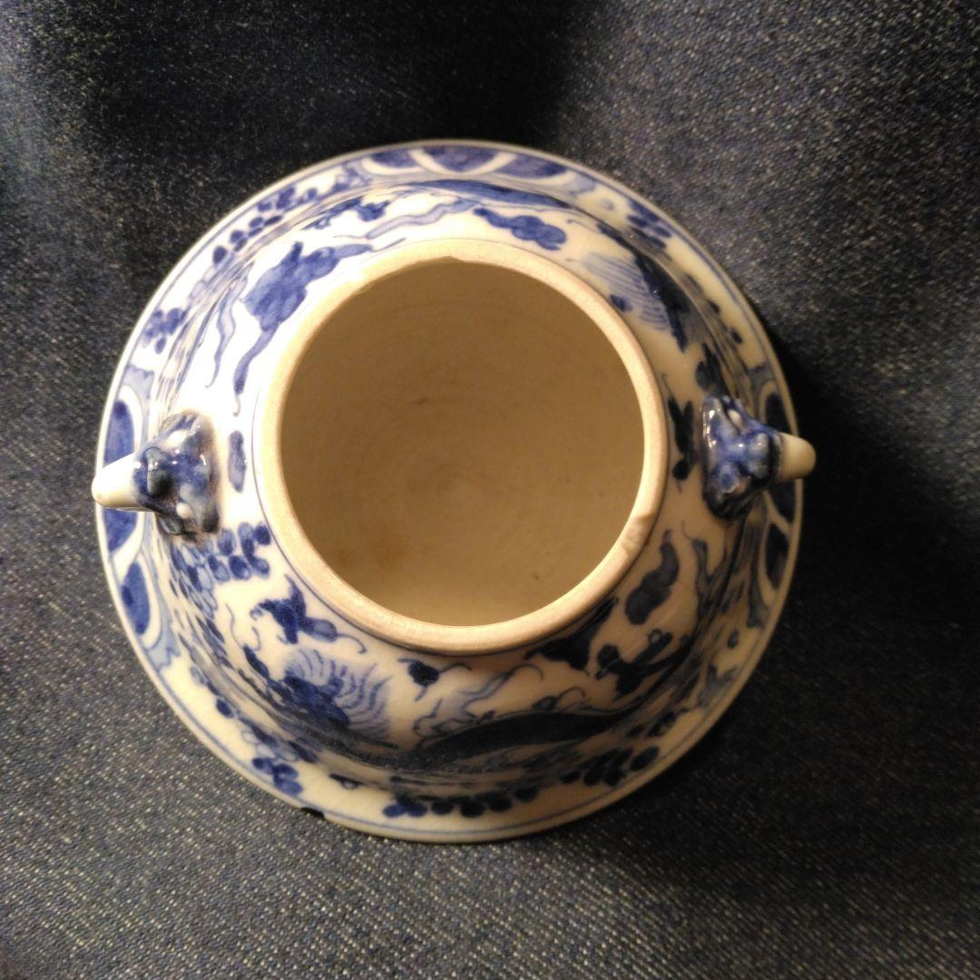 古い　萬歴香炉　中国　古玩　煎茶道具　骨董キズあり
