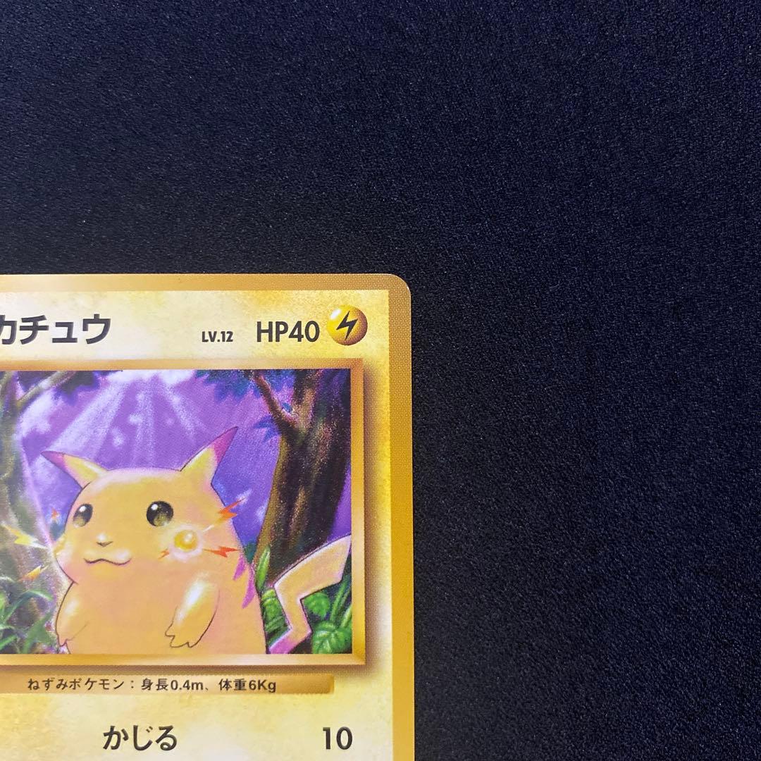 裏面美品　ピカチュウ　旧裏　ポケモンカード　第1弾　拡張パック　マークあり