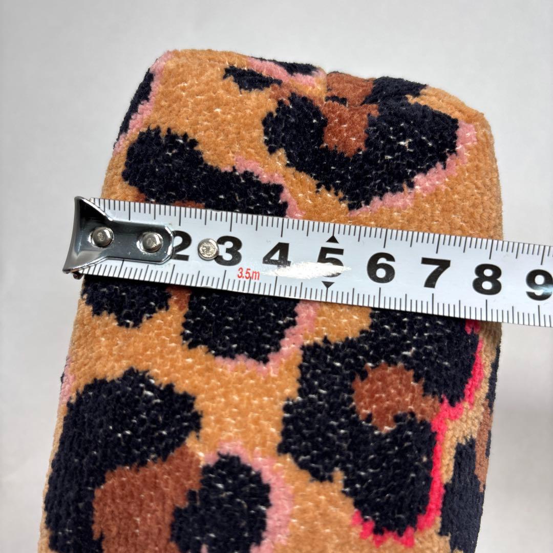 【美品】FEILER ラブラリー　レオパードポーチ ヒョウ柄　フェイラー 小物