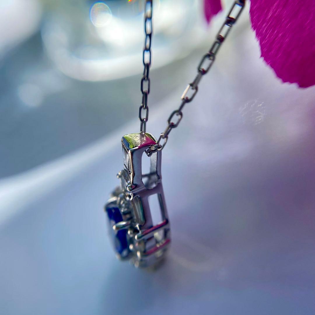 k18wg タンザナイト ダイヤモンド ペンダント