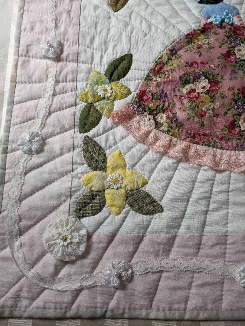 スーちゃん　パッチワークキルト　タペストリー