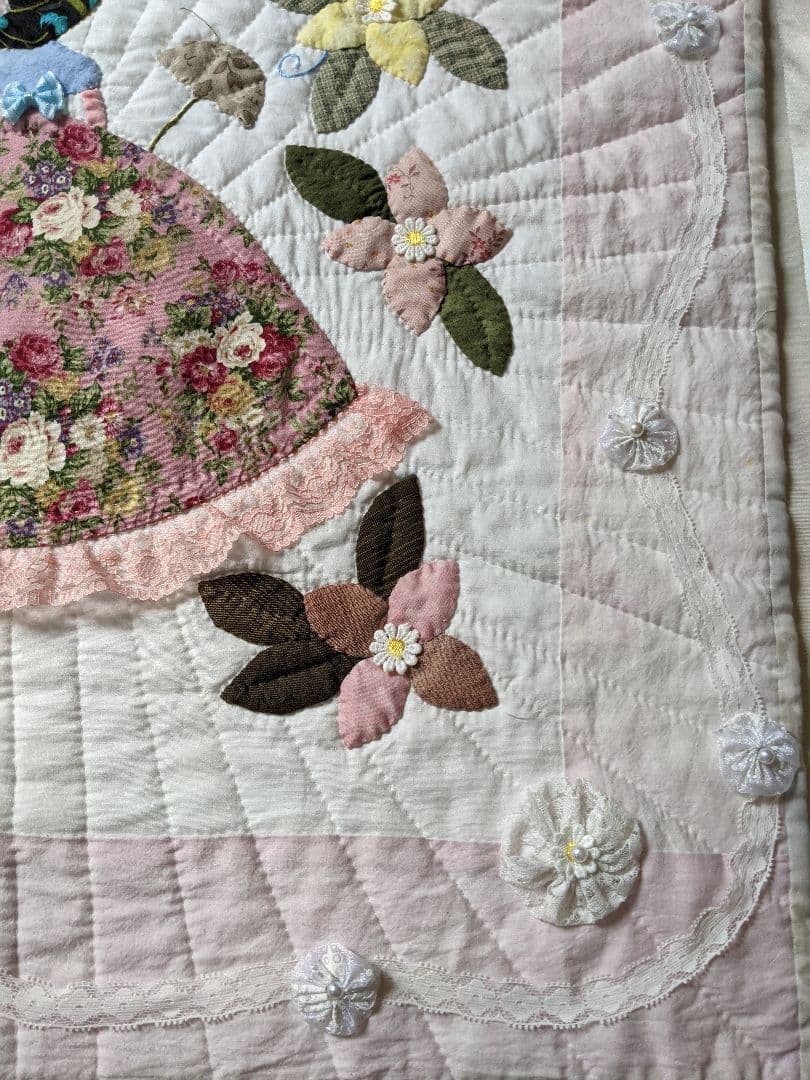 スーちゃん　パッチワークキルト　タペストリー